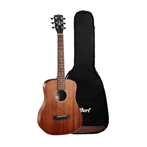 Cort AD MINI M-OP 3/4 Size Mini Body Acoustic Dreadnought Guitar w/Soft Bag