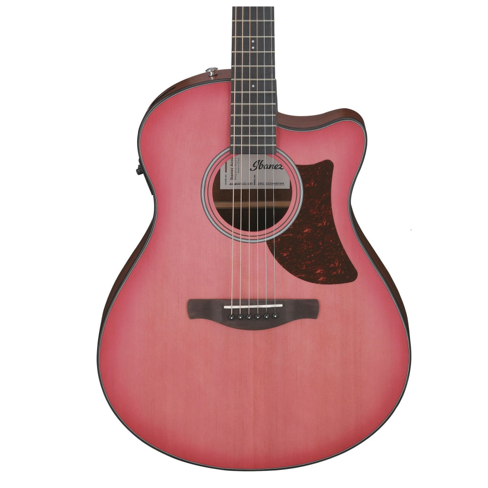 Ibanez AAM50CE-CRO Advanced Acoustic Auditorium Acoustic-electric Guitar - Coral Red Burst Open Pore