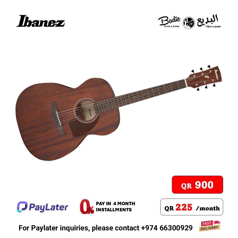Ibanez PC12MH OPN Folk Style Acoustic Guitar Open Pore Natural