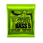 Ernie Ball 2836 Regular Slinky Nickel Wound 5 String Electric Bass Guitar Strings - Gauge 45-130