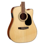 Cort AD880CE-NS Dreadnought Cutaway Semi Acoustic Guitar – Natural Satin