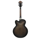 Ibanez AF55 TKF Artcore Hollowbody Electro Acoustic guitar Archtop Cutaway - Transparent Black Flat