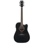Ibanez AW84CE-WK Artwood Dreadnaught Acoustic Electric Guitar - Weathered Black Open Pore