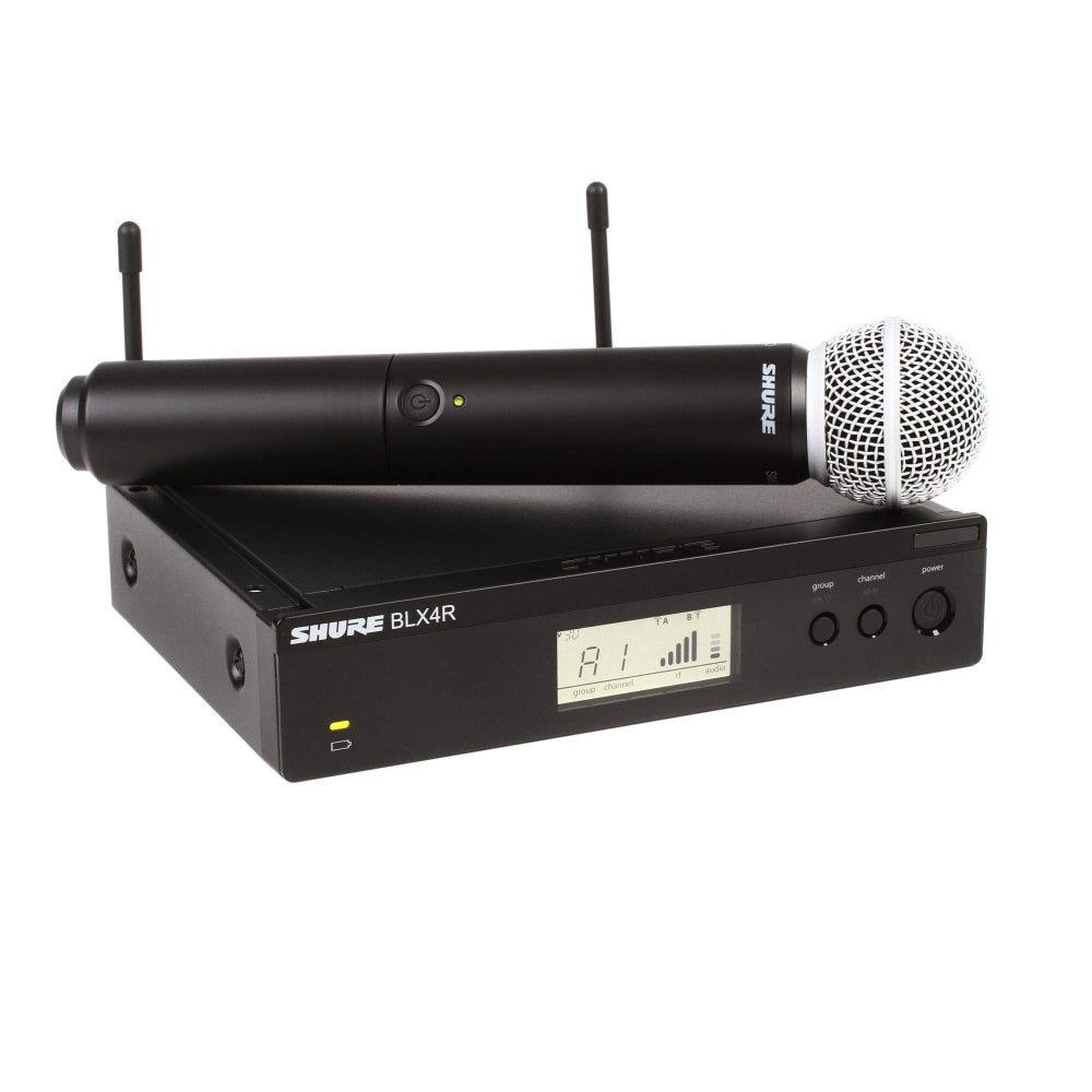 Shure BLX24R/SM58 Wireless Rack-mount Vocal System with SM58 Handheld Microphone - k14 (614 - 638 mhz)