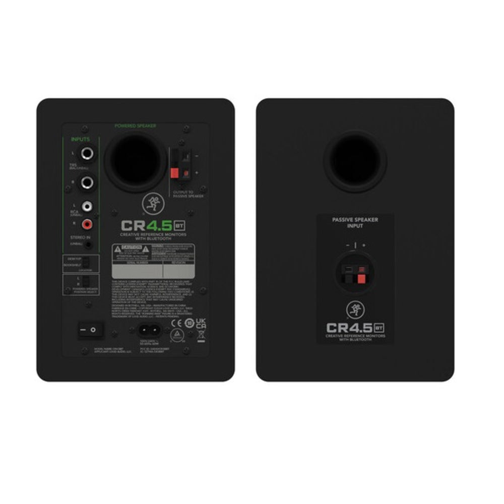 Mackie CR4.5BT Creative Reference Powered 4.5" 50 Watts Studio Monitors with Bluetooth (Pair, Black)