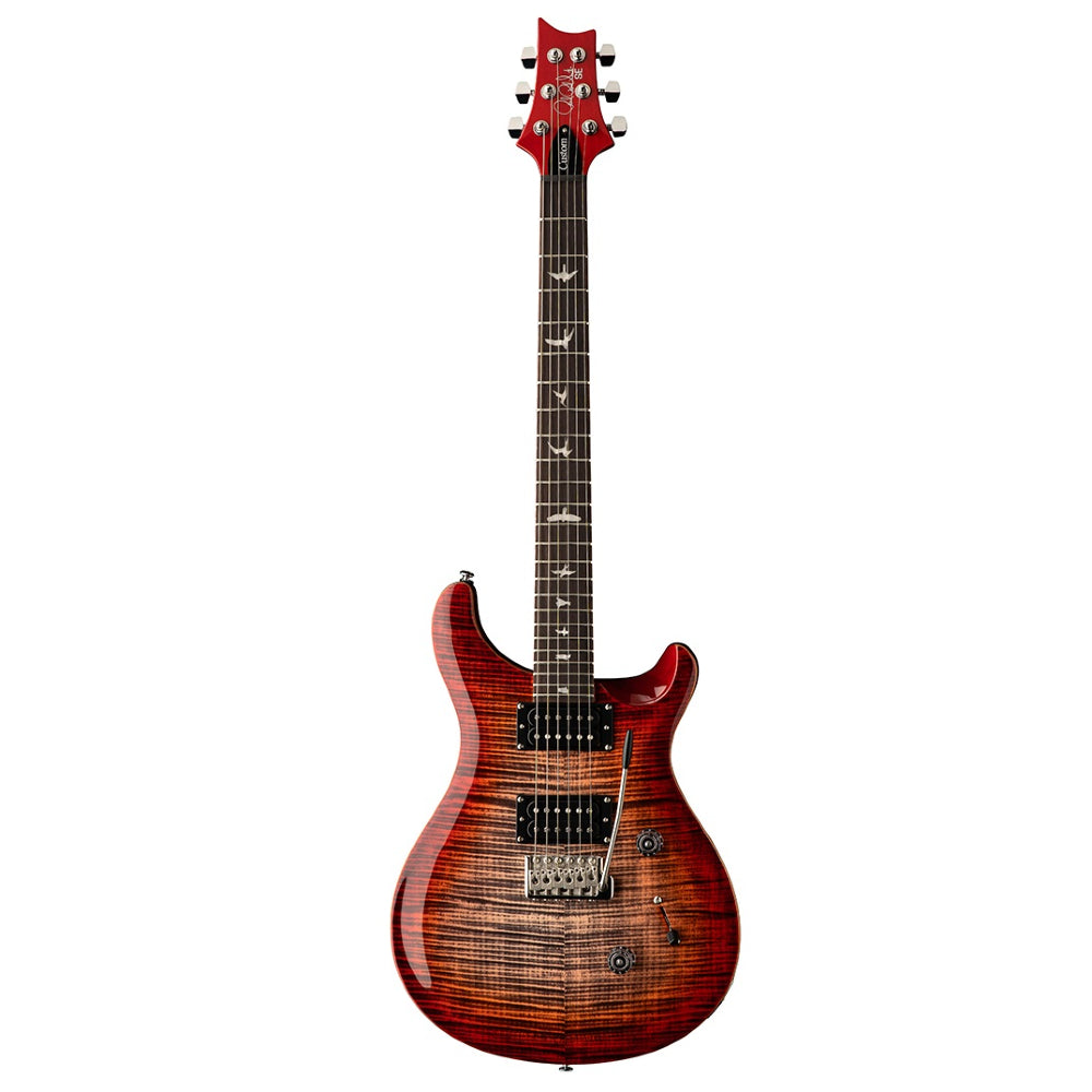 PRS SE Custom 24 CU44 CG Electric Guitar Charcoal Cherry Burst Finish - Includes PRS SE Gig Bag