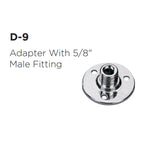 Maxtone D-9 Microphone Adapter Mount / Adapter With 5/8" Male Fitting