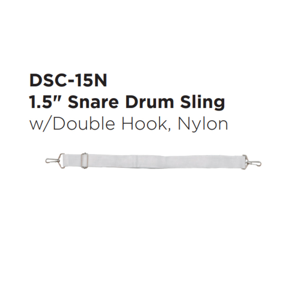 Maxtone DSC-15N 1.5" Snare Drum Sling w/Double Hook, Nylon