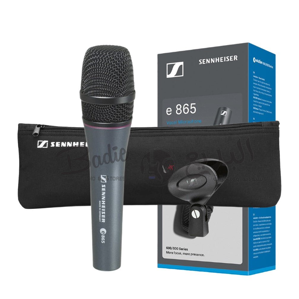 Sennheiser e865 Handheld Condenser Supercardioid Microphone - Note: Microphone Cable Sold Separately