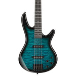Ibanez Gio Series GSR280QA TMS 4-String Electric Bass Guitar - Transparent Marine Sunburst