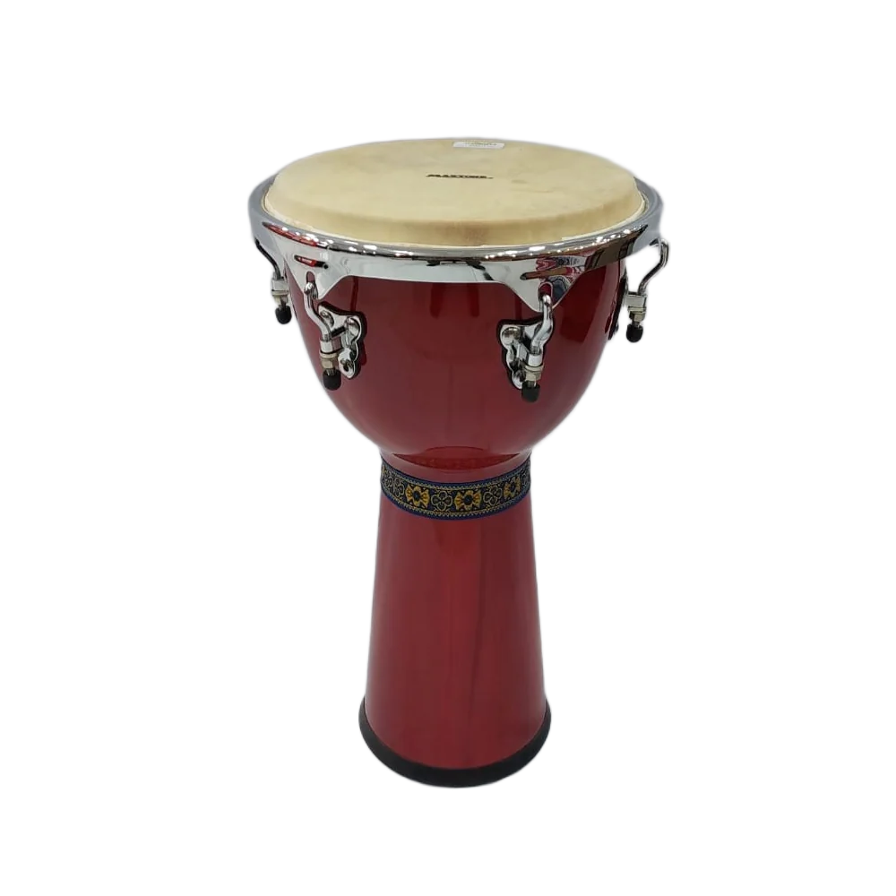 Maxtone HAEX-18W 13" Single Wood Djembe Red Wine