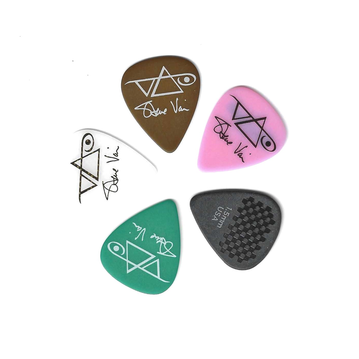 Ibanez Guitar Hard Assorted Picks 5 Piece - 4x 1.00mm - 1x 1.50mm