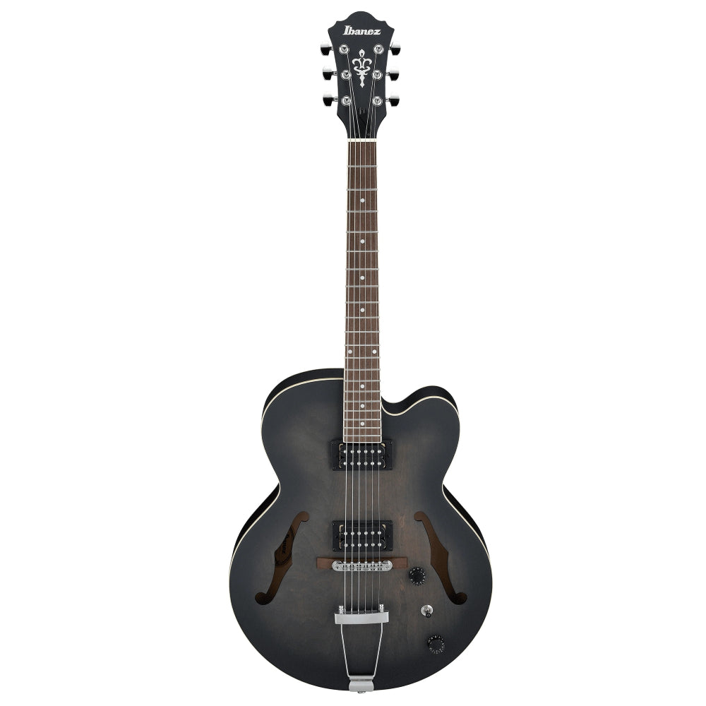 Ibanez AF55 TKF Artcore Hollowbody Electro Acoustic guitar Archtop Cutaway - Transparent Black Flat
