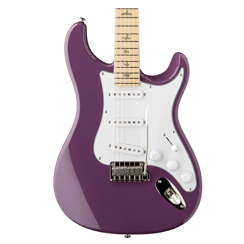 PRS SE Silver Sky Maple J2M7J John Mayer Signature Electric Guitar Summit Purple Finish - PRS Gig Bag Included