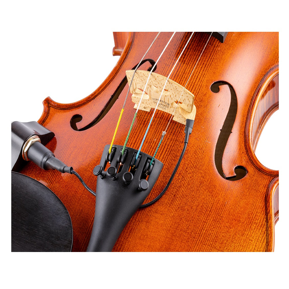 KNA VV-3 Portable Piezo Violin/Viola Pickup - Ebony