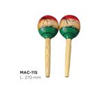 Maxtone MAC-11S Wooden Maracas