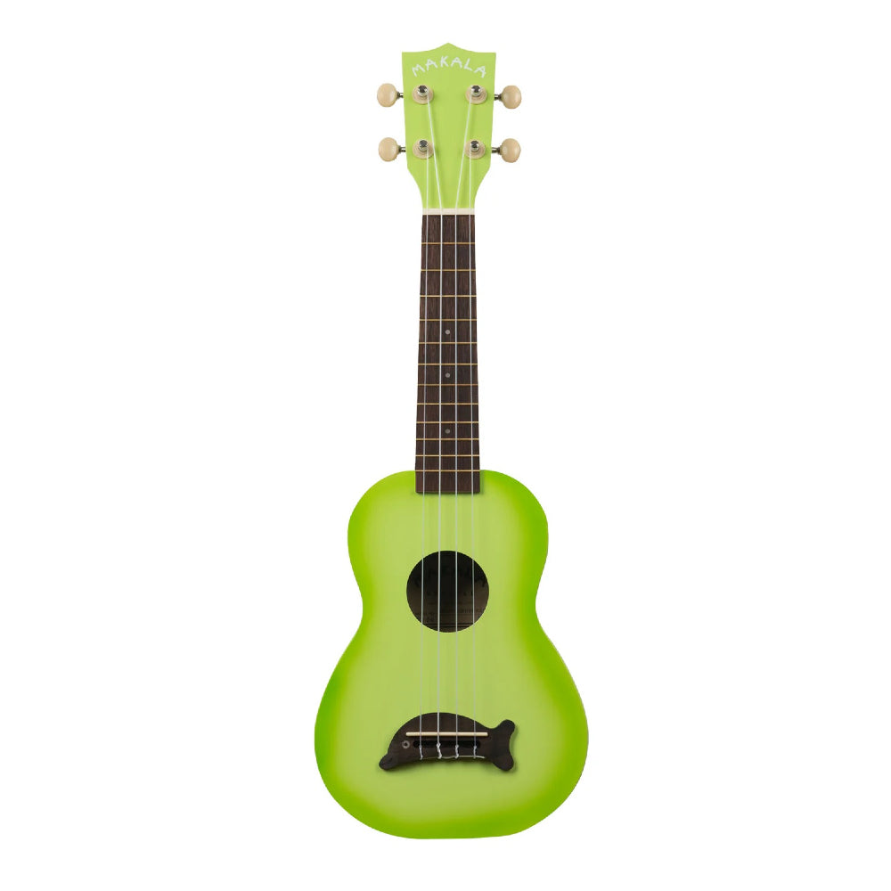 Makala MKSDGRNBURST2006 - Green Apple Burst Soprano Dolphin Ukulele