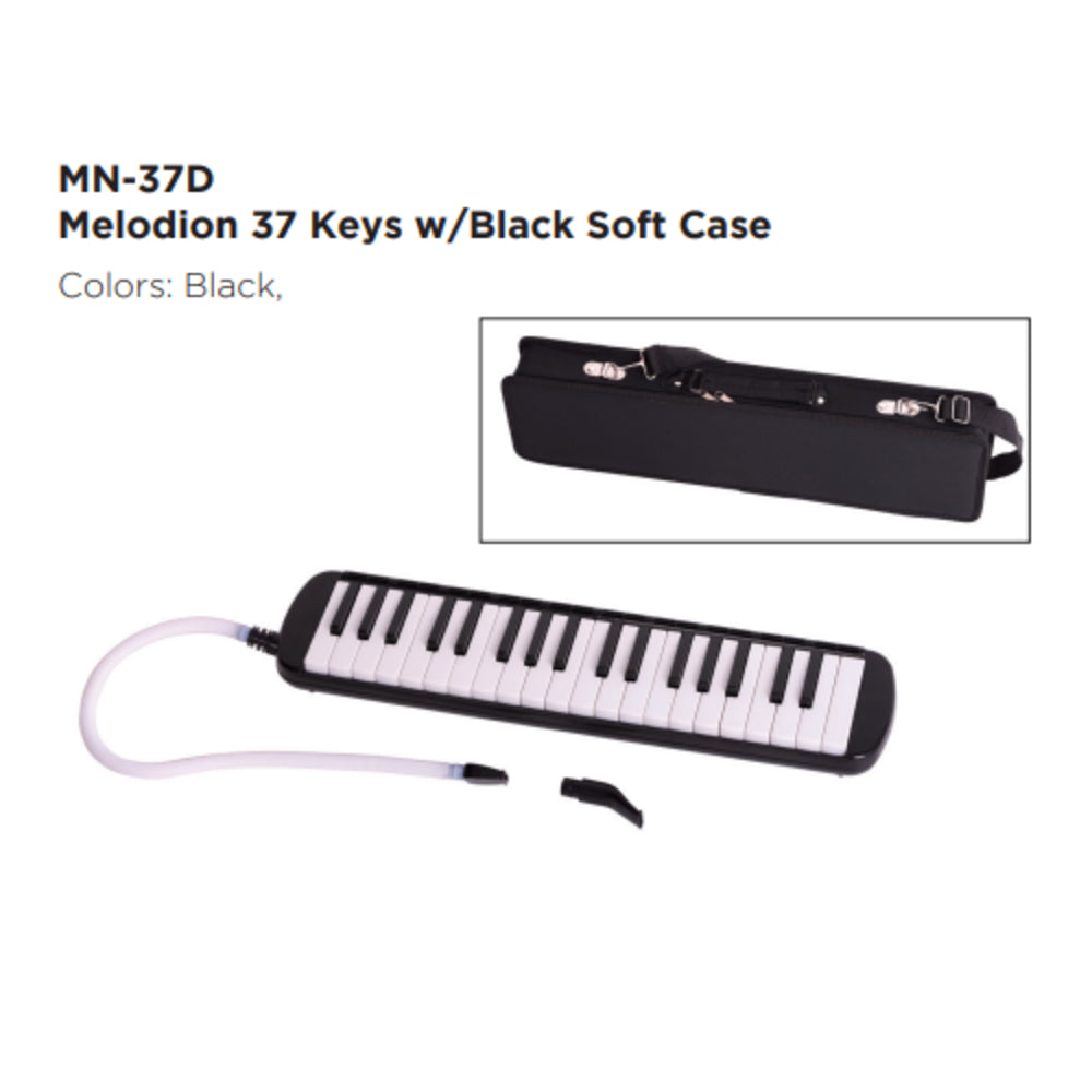 Maxtone Melodion MN-37D BK 37 Key w/soft case Color Black