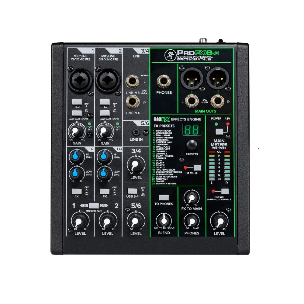 Mackie ProFX6v3 6-Channel Sound Reinforcement Mixer with Built-In FX | Professional Audio | Professional Audio, Professional Audio. Professional Audio: Analog Passive Mixers, Professional Audio. Professional Audio: Audio Mixers & Amplifiers | Mackie