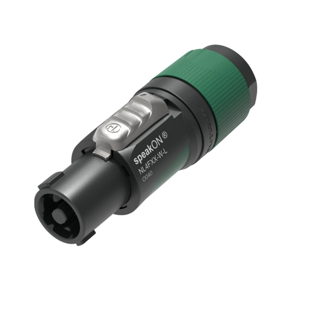 NEW !!!! Neutrik NL4FXX-W-L 4 Pole Female speakON Cable Connector