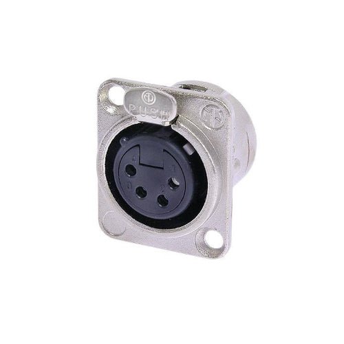 Neutrik NC4FD-L-1 D Series 4-pin XLR Female Panel Receptacle Chassis Mount | Professional Audio Accessories | Musical Instruments. Musical Instruments: Audio Adaptors, Professional Audio Accessories, Professional Audio Accessories. Professional Audio Accessories: Audio Adaptors, Professional Audio Accessories. Professional Audio Accessories: Cables & Connectors By Categories, Professional Audio Accessories. Professional Audio Accessories: Coupler Adaptors, Professional Audio Accessories. Professional Audio