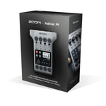 Zoom PodTrak P4 Portable Multitrack Podcast Recorder with 4-Person Podcasting Kit