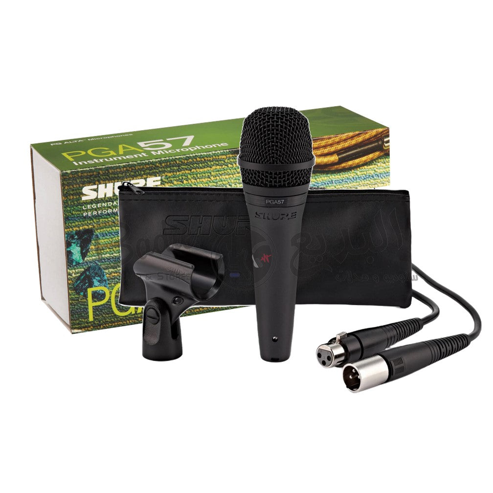 Shure PGA57 Cardioid Dynamic Instrument Microphone with XLR-to-XLR Cable