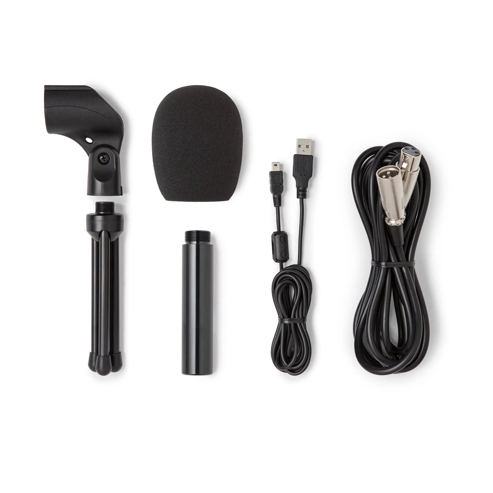 Samson Q2U Recording and Podcasting Pack USB/XLR Dynamic Microphone with Accessories