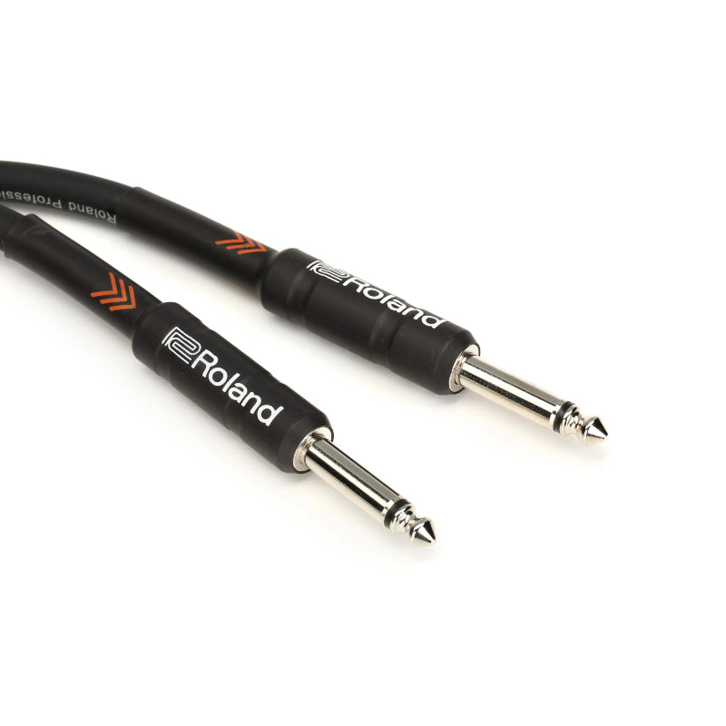 Roland RIC-B15 Black Series Instrument Cable - 1/4-inch TS Male to 1/4-inch TS Male - 15-foot | Musical Instruments Accessories | Musical Instruments. Musical Instruments: Accessories By Categories, Musical Instruments. Musical Instruments: Guitar & Bass Accessories, Musical Instruments. Musical Instruments: Instrument Cable, Musical Instruments. Musical Instruments: Instrument Cable & Connectors By Categories, Musical Instruments. Musical Instruments: Instrument Cable-1 | Roland
