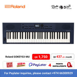 Roland GOKEYS3-MU 61-key with 128-voice Polyphony, 554 Tones Music Creation Keyboard - Midnight Blue