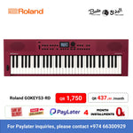 Roland GOKEYS3-RD 61-key with 128-voice Polyphony, 554 Tones Music Creation Keyboard- Red