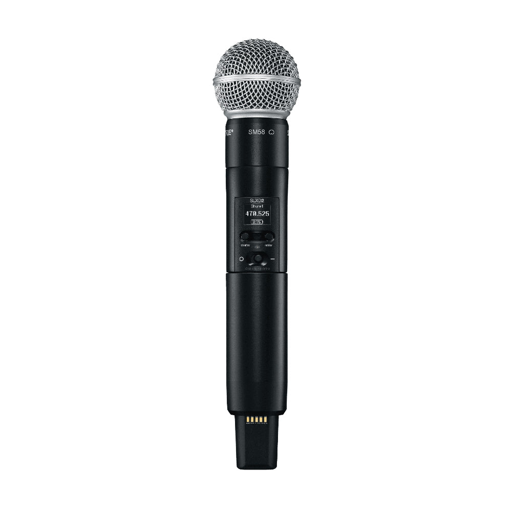 Shure SLXD24D/SM58 Dual Wireless System with 2 SLXD2/58 Handheld Transmitters -G59 (470–514 MHz)