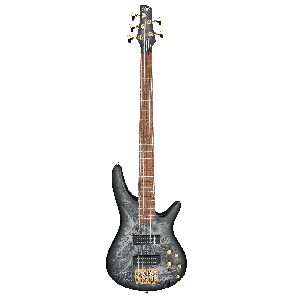 Ibanez SR305EDX-BZM 5-String Electric Bass Guitar - Black Ice Frozen Matte