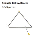 Maxtone TC-37/8 8 Inch Triangle Bell w/Beater