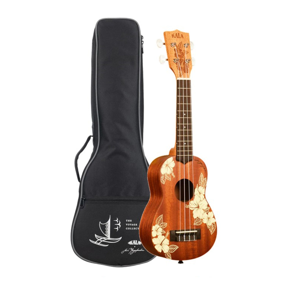 Kala KA-HIBISCUS-S Hibiscus Mahogany Soprano Ukulele w/ Bag