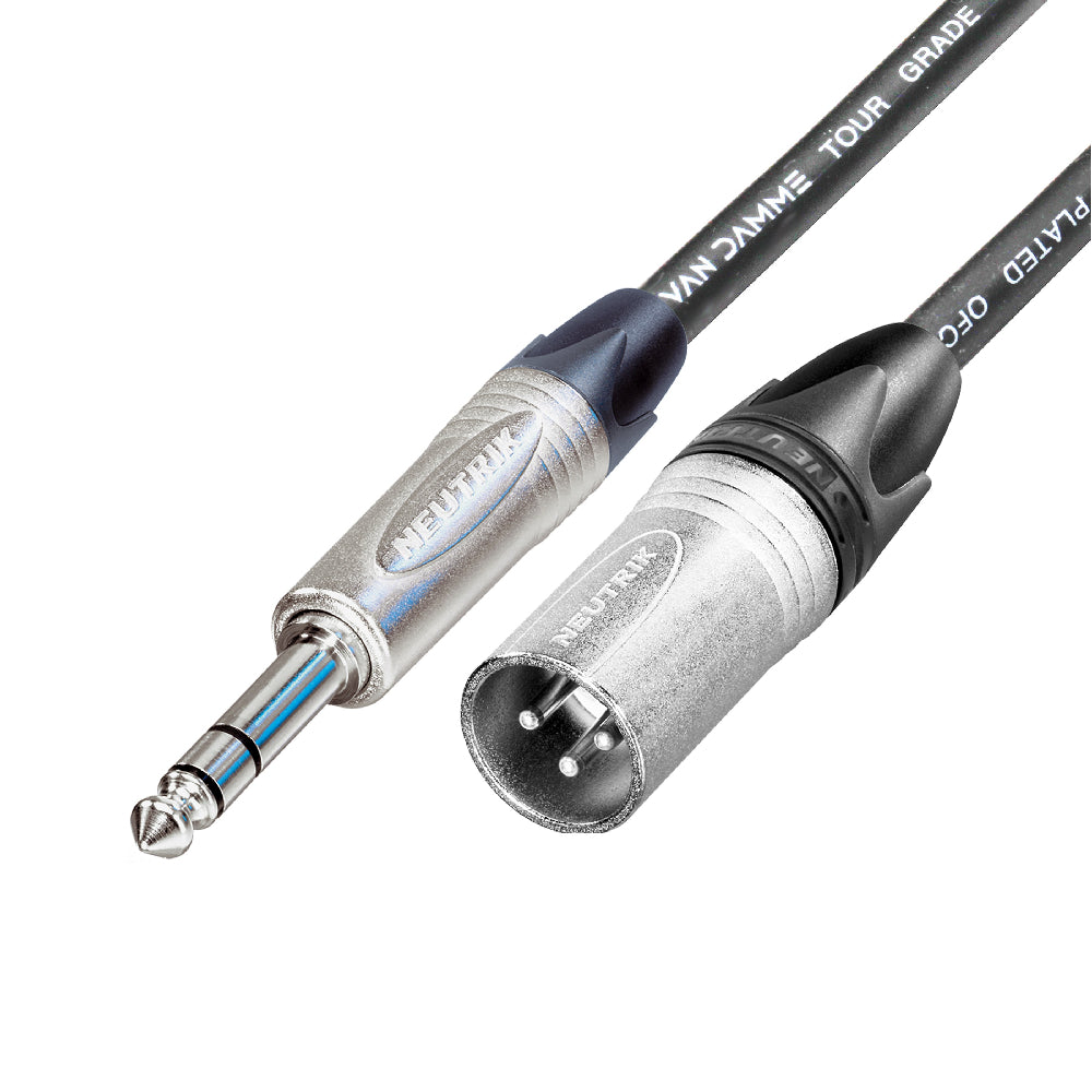 Van Damme V20TRSM|5M 5 Meter TRS- Jack to XLR Male Tour Grade Classic XKE – Microphone Cable