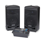 Samson Expedition XP800 800W Compact All-in-one PA with 8-channel Mixer, Dual 2-way Speakers, Built-in Digital Effects, and Bluetooth Connectivity