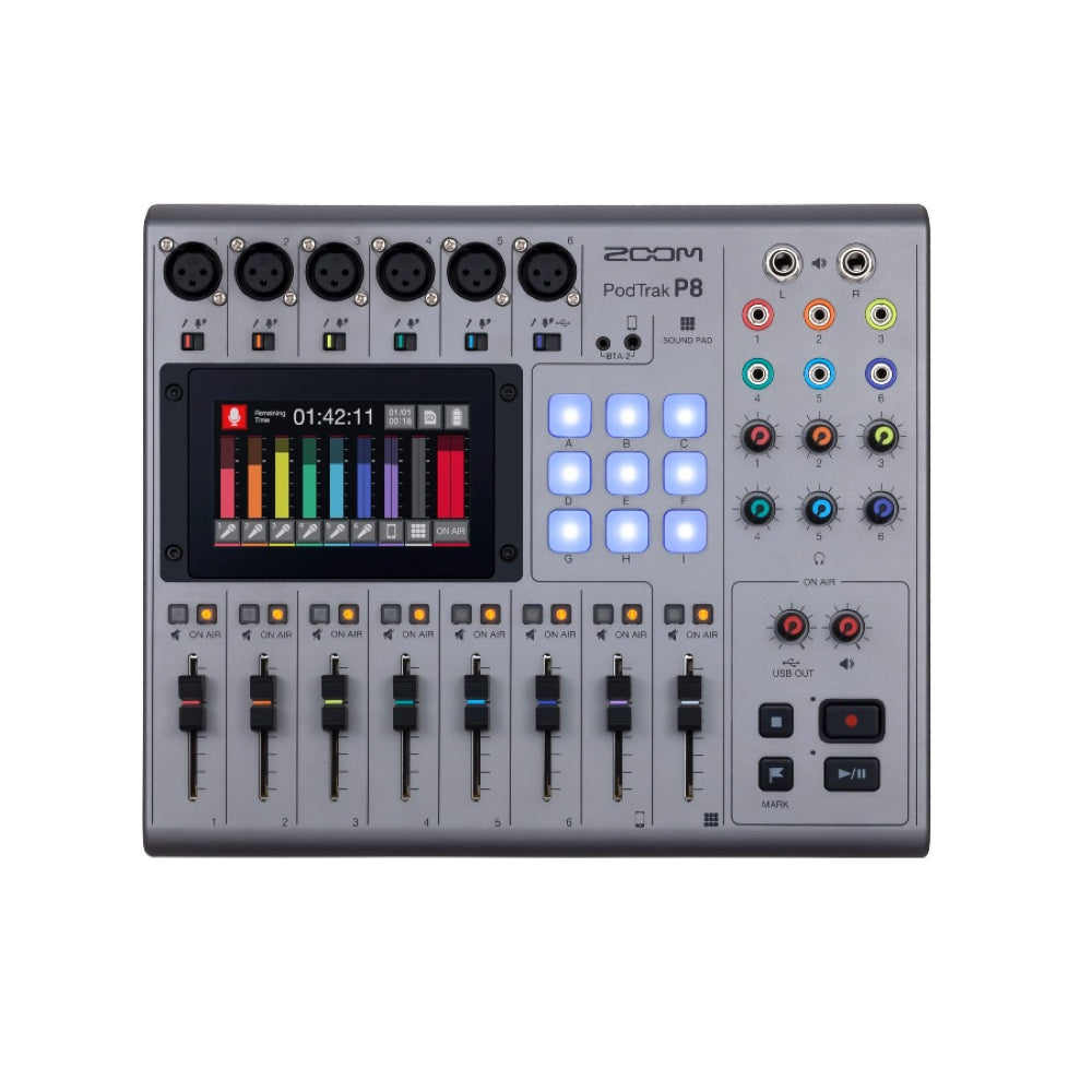 Zoom PodTrak P8 Portable Multitrack Podcast Recorder | Professional Audio | Professional Audio, Professional Audio. Professional Audio: Podcasting, Professional Audio. Professional Audio: Studio & Recording, Professional Audio. Professional Audio: USB Audio Interface | Zoom