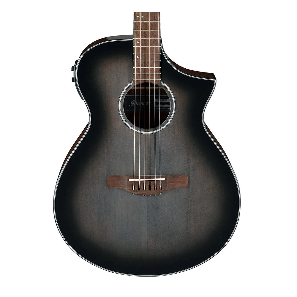 Ibanez AEWC11-TCB Acoustic Electric Guitar - Transparent Charcoal Burst