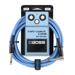 Boss BIC-10A-BU Blue Straight to Right Angle 3 Meter Instrument Cable