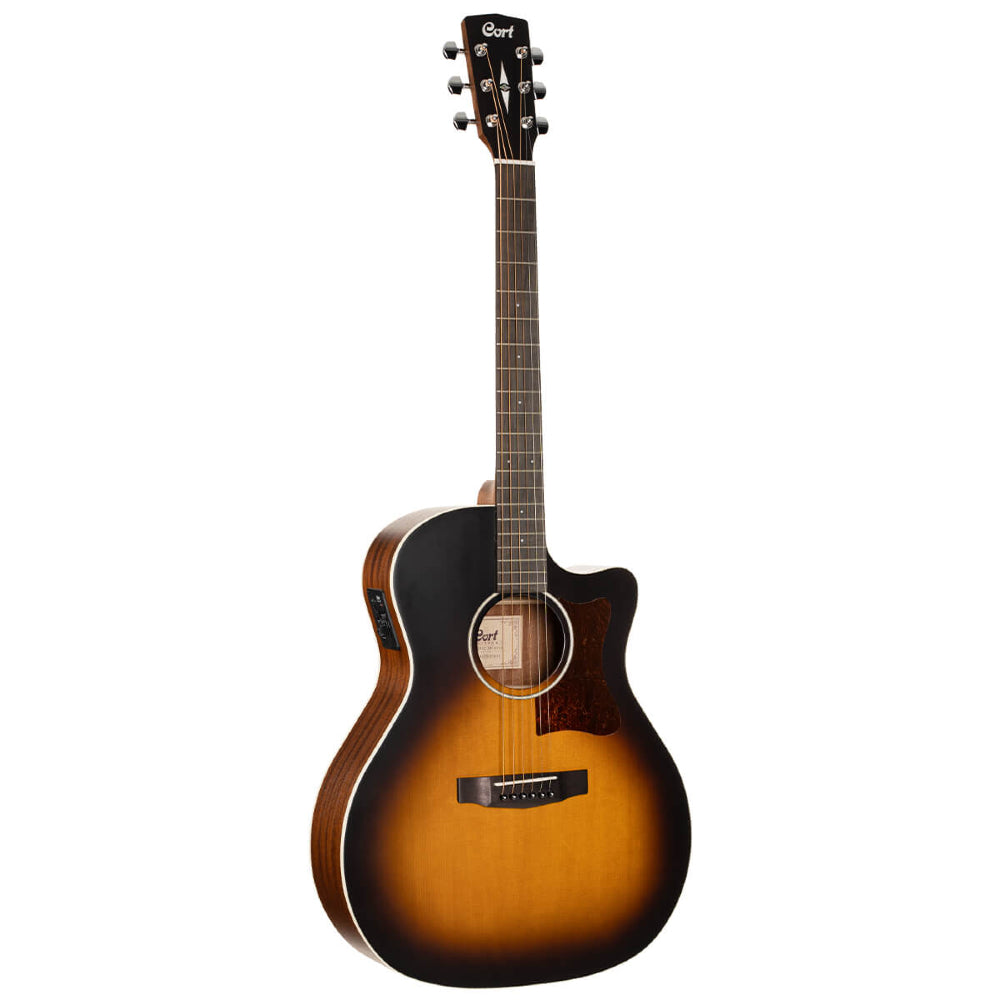 Cort GA1E-OPSB Electro Acoustic Guitar, Open Pore Sunburst