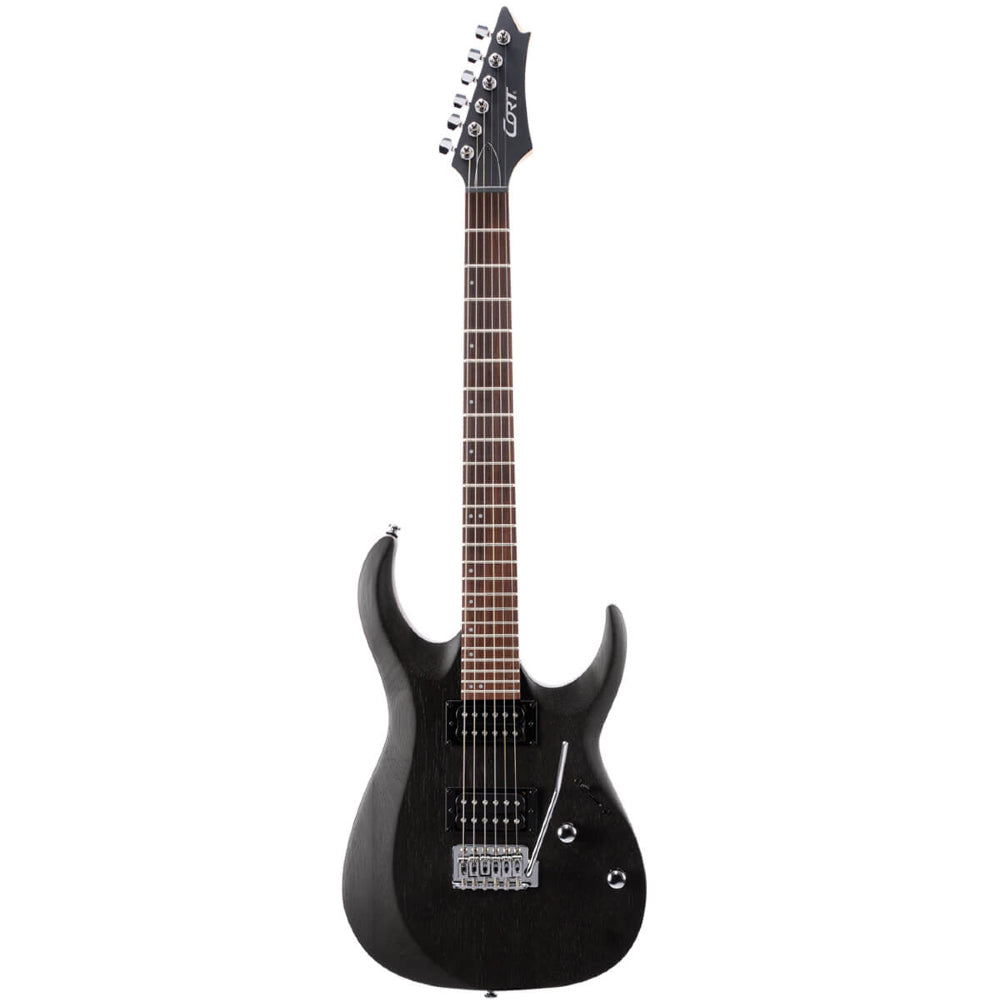 Cort X100 Open Pore Electric Guitar in Open Pore Black
