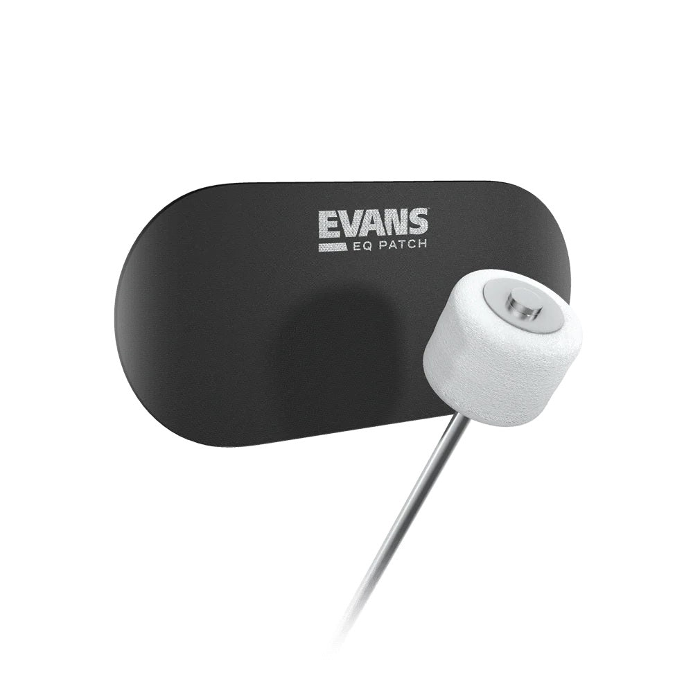 Evans EQPB2 EQ Patch black non-slip flexible nylon bass drum patch for double-pedals