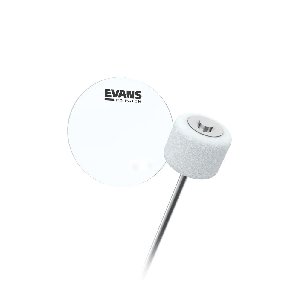 Evans EQPC1 EQ clear non-slip plastic bass drum patch for Single-pedals