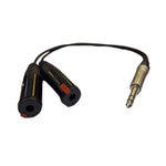Van Damme V01TRSYNJ3/20CM20cm Pro Grade Classic XKE Cable With 1/4 TRS to Dual 1/4 Female Jack Splitter Signal Cable