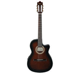Ibanez GA35TCE-DVSFull Size Classical Electro Acoustic Guitar - Dark Violin Sunburst High Gloss