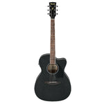 Ibanez PC14MHCE WK 40" Inch Cutaway Grand Concert body Acoustic-Electric Guitar - Weathered Black Open Pore