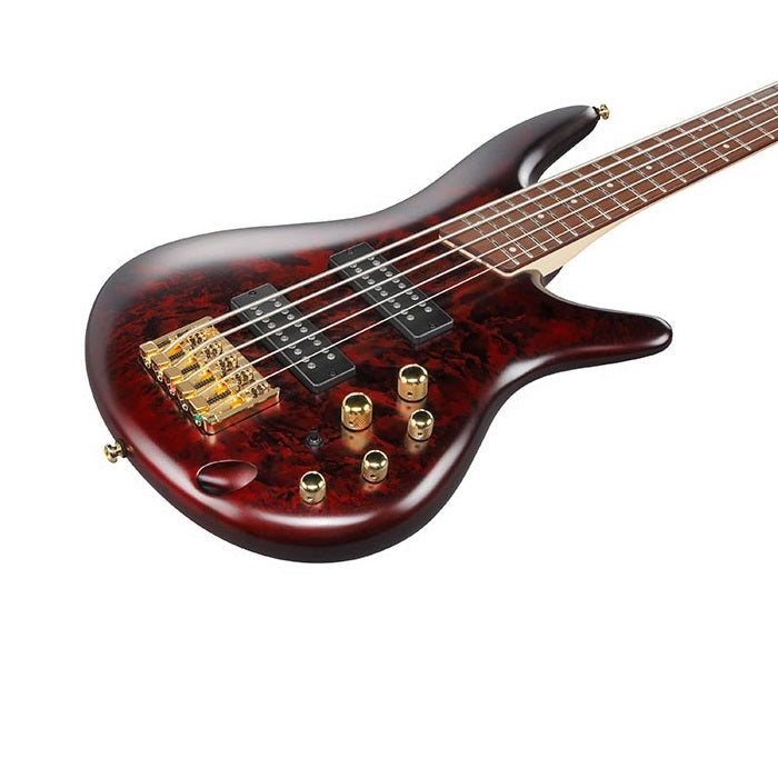 Ibanez SR305EDX-WZM 5-String Electric Bass Guitar, Wine Red Frozen Matte