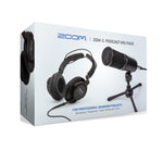 Zoom ZDM-1 Podcast Mic Pack with Headphones, Windscreen, XLR, and Tabletop Stand
