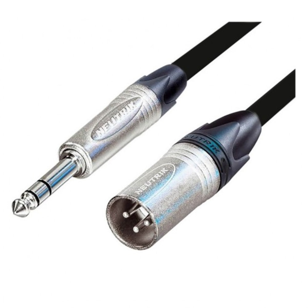 Cordial CMK22XLRMTRS|1M 1 Meter Balance Microphone Cable With Neutrik XLR Male - Neutrik TRS Jack